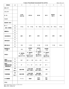 Cfars Assessment.pdf cFAS Cancer Functional Assessment Set | 慶應義塾大学医学部 リハビリテーション医学教室